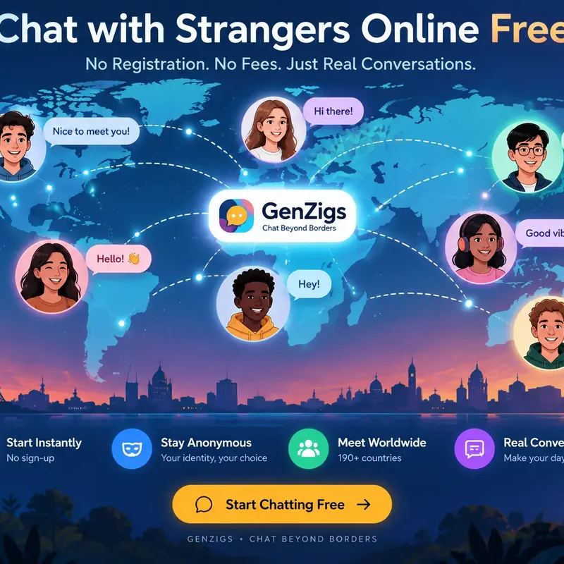 Random Chat Rooms - Talk to Strangers Free | Genzigs
